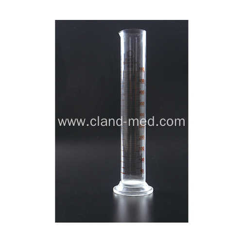 Measuring Cylinder with Spout and Graduations with Glass Round Base